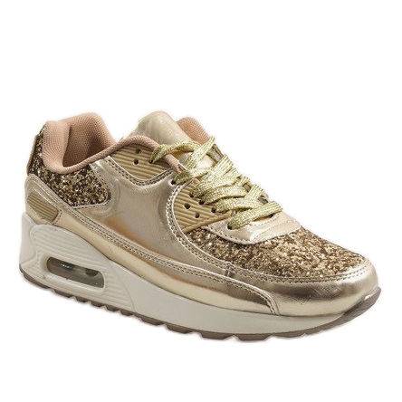Zapatos deportivos Gold Shiny B64-1 dorado 1