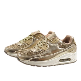 Zapatos deportivos Gold Shiny B64-1 dorado 3