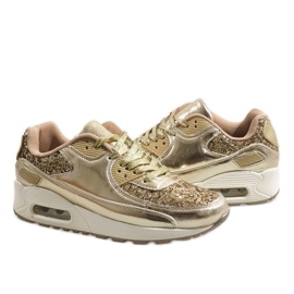 Zapatos deportivos Gold Shiny B64-1 dorado 4