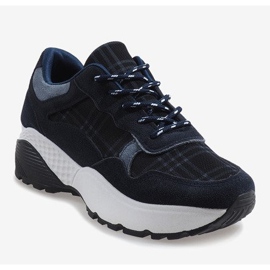 Zapatos deportivos azul marino de moda 61012 1 Zapatos deportivos azul marino de moda 61012 1