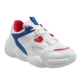 Calzado deportivo rojo de moda 2018-15. blanco 1