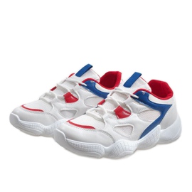 Calzado deportivo rojo de moda 2018-15. blanco 3
