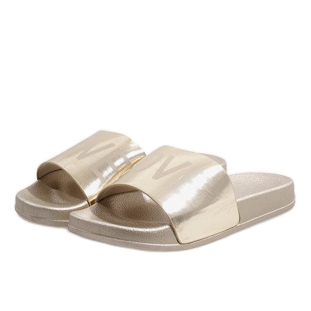 Pantuflas doradas Love 812A dorado 1