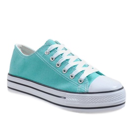 Zapatillas de menta en la plataforma B72B-11 verde 1 Zapatillas de menta en la plataforma B72B-11 verde 1