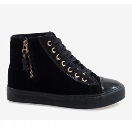 Zapatillas altas negras JX-95 negro 2