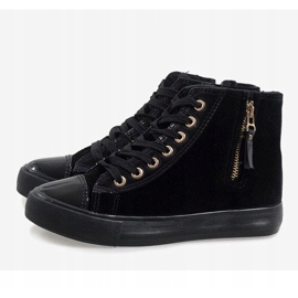 Zapatillas altas negras JX-95 negro 4