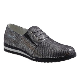 Zapato gris con cordones TL-33 1 Zapato gris con cordones TL-33 1