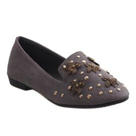 Mocasines bailarinas grises 6979-P 1