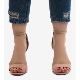 Sandalias de ante rosa SY-31P 2