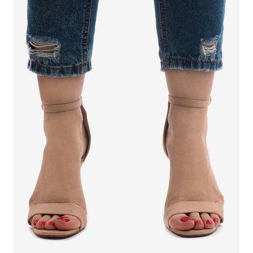 Sandalias de ante rosa SY-31P 2