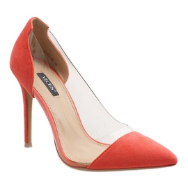 Alfileres transparentes naranja 5049-36 1