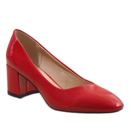 Bombas lacadas en rojo en el poste 7501-1 1 Bombas lacadas en rojo en el poste 7501-1 1