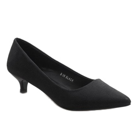 Zapatos negros con tacón B-36 1