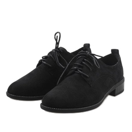 Zapatos de jazz negros, zapatos de ante C-7183 2