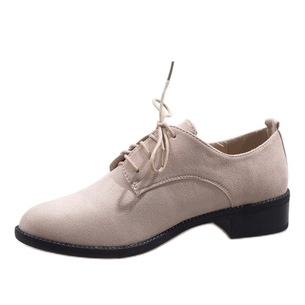 Zapatos de jazz beige, zapatos de ante C-7183 1