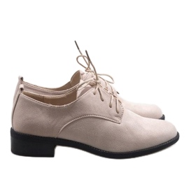 Zapatos de jazz beige, zapatos de ante C-7183 2