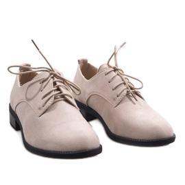 Zapatos de jazz beige, zapatos de ante C-7183 3
