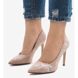 Tacones altos ante rosa 16032-18 rosado 1
