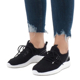 Zapatilla deportiva malla negra G8347-1 negro 1 Zapatilla deportiva malla negra G8347-1 negro 1