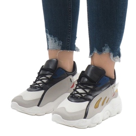Zapatilla deportiva multicolor 9115 blanco negro rojo gris verde 1
