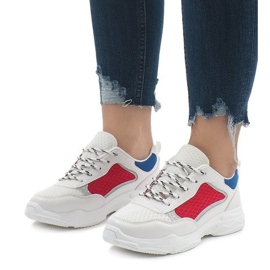 Calzado deportivo multicolor de moda YM-31 blanco 1 Calzado deportivo multicolor de moda YM-31 blanco 1