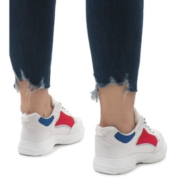 Calzado deportivo multicolor de moda YM-31 blanco 3