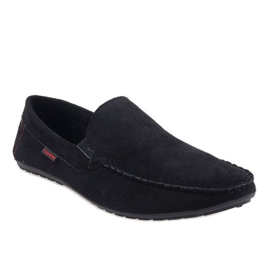 Zapatos bajos elegantes negros Mocasines AB96K-1 1