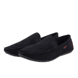 Zapatos bajos elegantes negros Mocasines AB96K-1 3