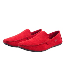 Zapatos bajos elegantes rojos Mocasines AB96K-2 3