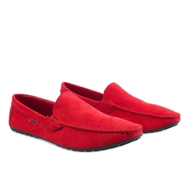 Zapatos bajos elegantes rojos Mocasines AB96K-2 4
