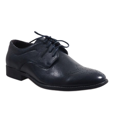 Zapatos azul marino elegantes D181502B 1