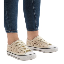 Deportivas de encaje beige BB2050-SP 1 Deportivas de encaje beige BB2050-SP 1