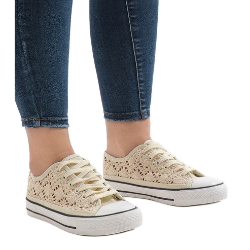 Deportivas de encaje beige BB2050-SP 1