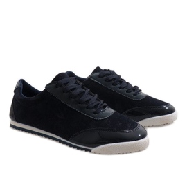 Zapatillas de hombre azul marino JX-22 negro 4