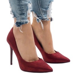 Tacones altos clásicos granate AT-0596-L rojo 1