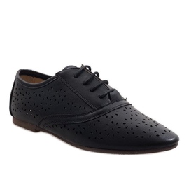Zapato de jazz calado negro oxford 3 1