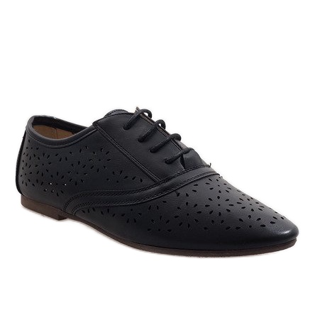 Zapato de jazz calado negro oxford 3 1