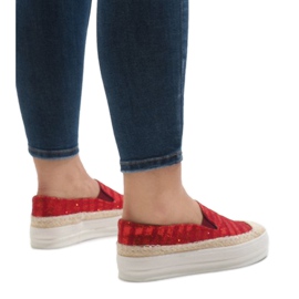 Alpargatas deportivas rojas en la plataforma GH001 rojo 2