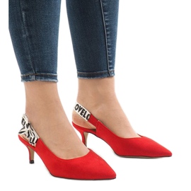 Zapatos rojos con tacón HD-33 1