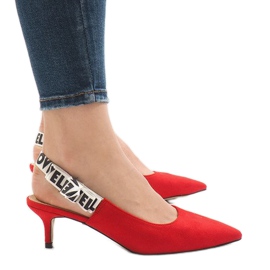 Zapatos rojos con tacón HD-33 2