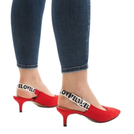 Zapatos rojos con tacón HD-33 3