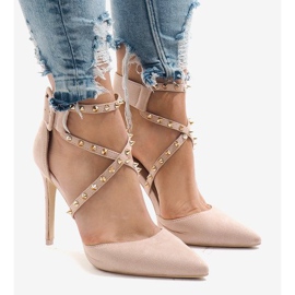 Tacones de ante rosa GH11547 rosado 1