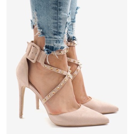 Tacones de ante rosa GH11547 rosado 2