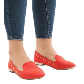 Mocasines rojos ZHC-980 bailarina 2