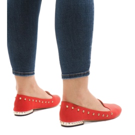 Mocasines rojos ZHC-980 bailarina 1