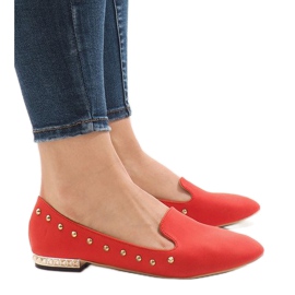 Mocasines rojos ZHC-980 bailarina 3