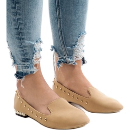 Mocasines camel bailarinas ZHC-980 marrón 1 Mocasines camel bailarinas ZHC-980 marrón 1