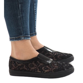 Zapatillas HC232 de encaje negro 2
