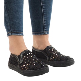 Zapatillas HC233 de encaje negro 1