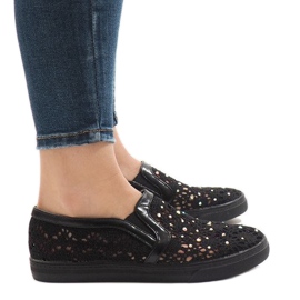 Zapatillas HC233 de encaje negro 3